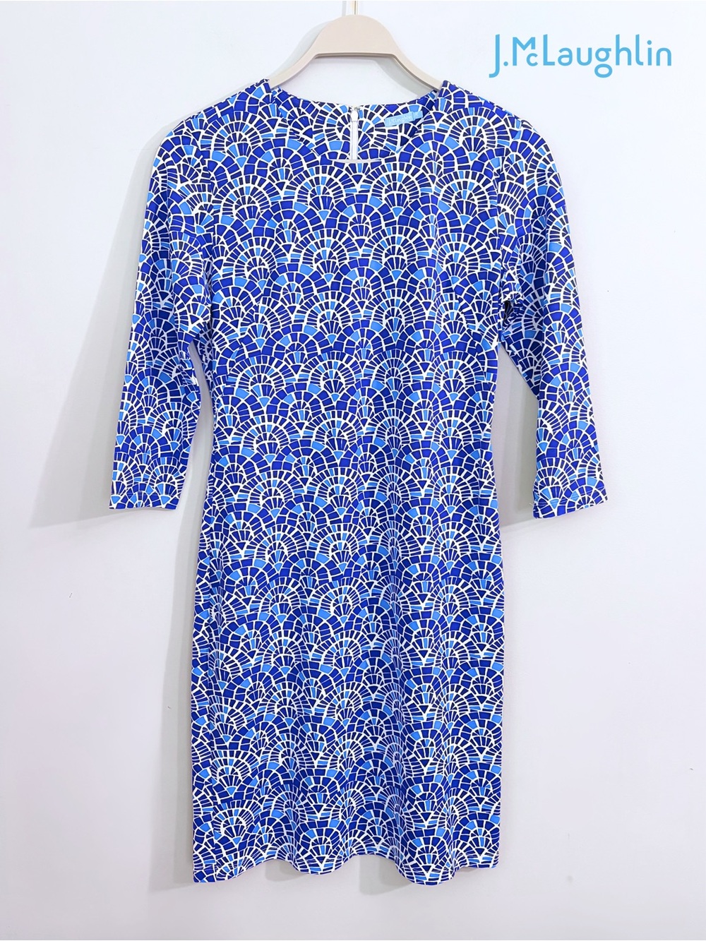 J. McLaughlin Blue Mosaic Sophia Dress
